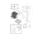 Universal/Multiflex (Frigidaire) CFU17F3HW3 cabinet diagram