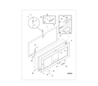 Frigidaire FFC13D7HW4 door diagram