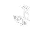 Frigidaire FAC052K7A1 window mounting diagram