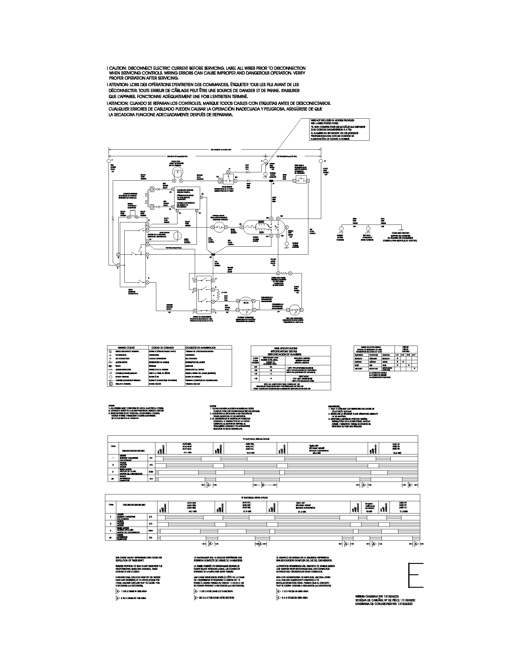 131826200 WIRING DIAGRAM