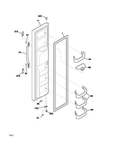 Freezer door