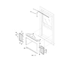White-Westinghouse WAC103K1A1 window mounting parts diagram