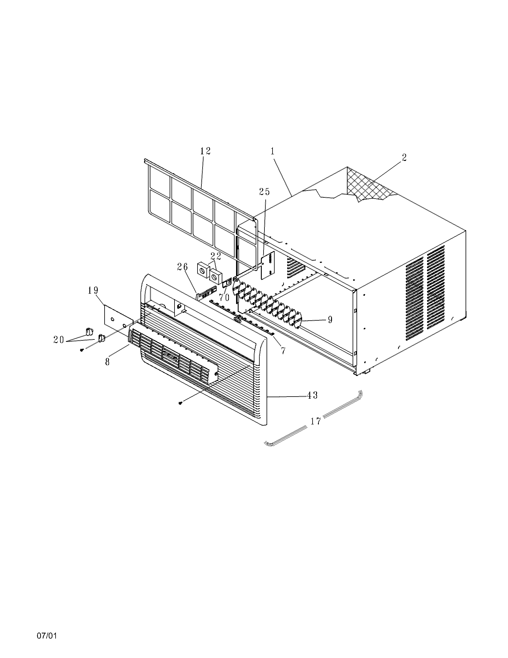 Cabinet front & wrapper