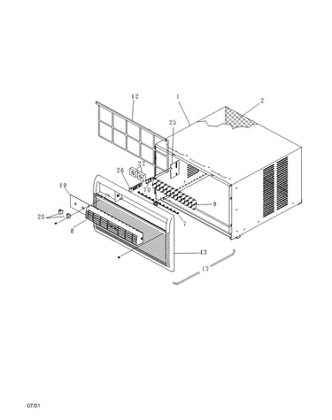 Cabinet front & wrapper