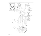 White-Westinghouse SWT1549AQ0 wshr cab,top diagram