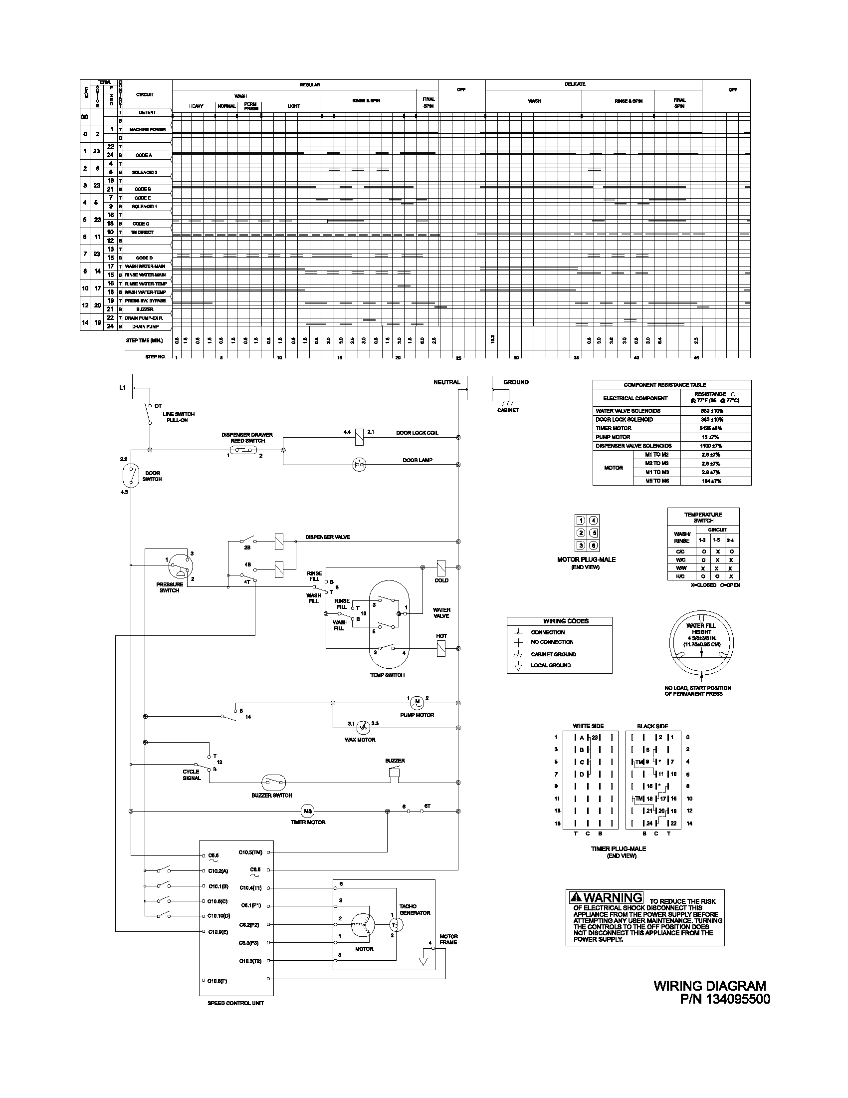 134095500 wiring diagram