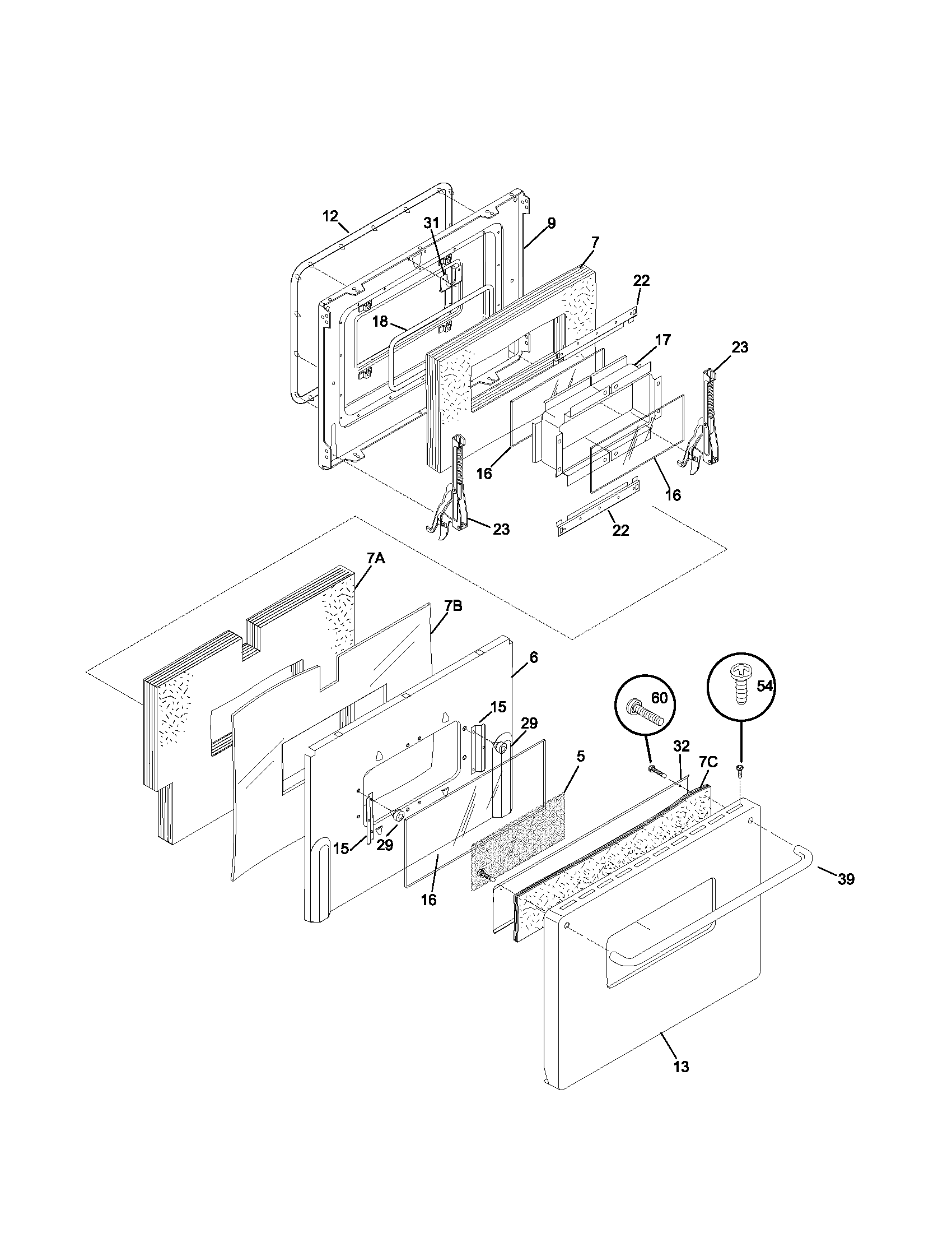Oven door