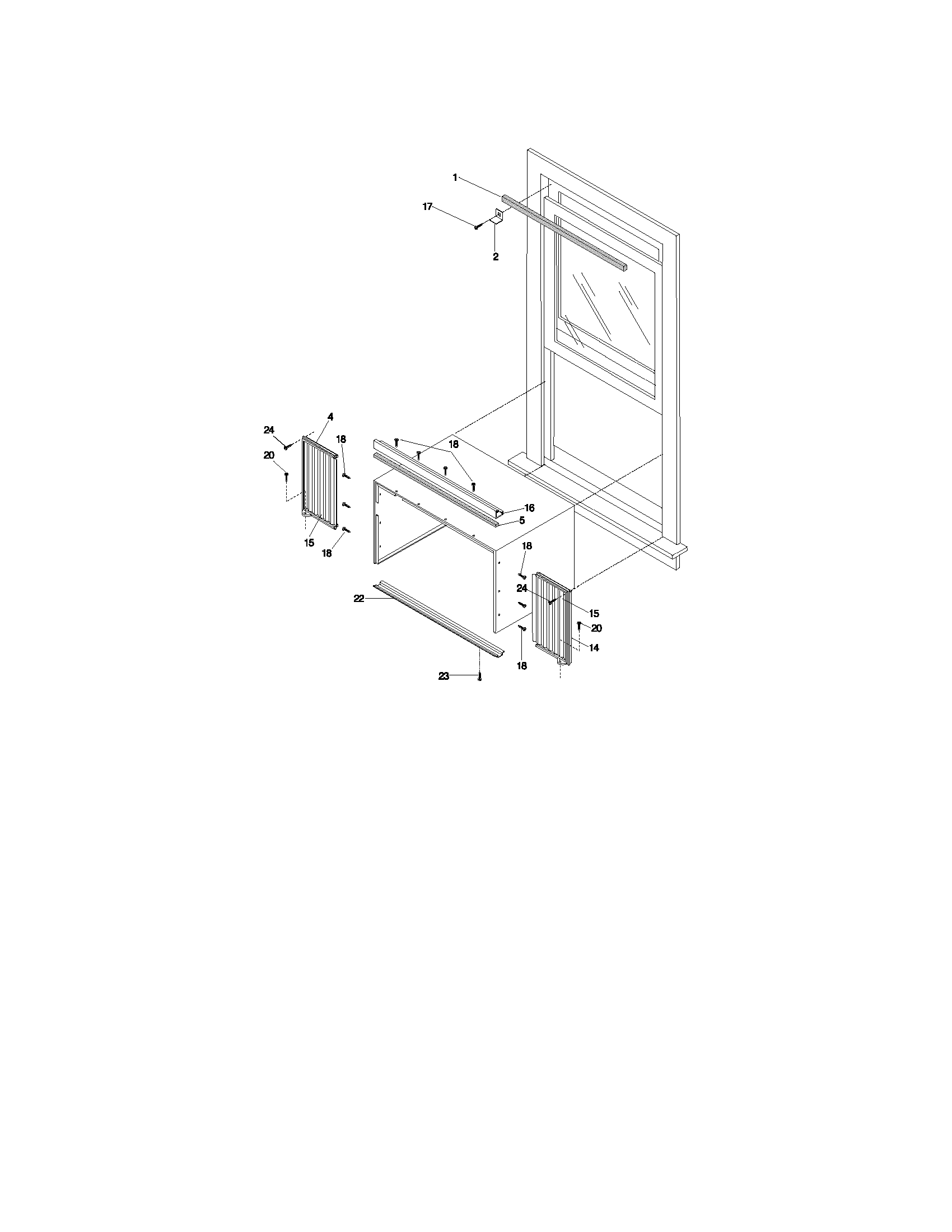 Window mounting parts