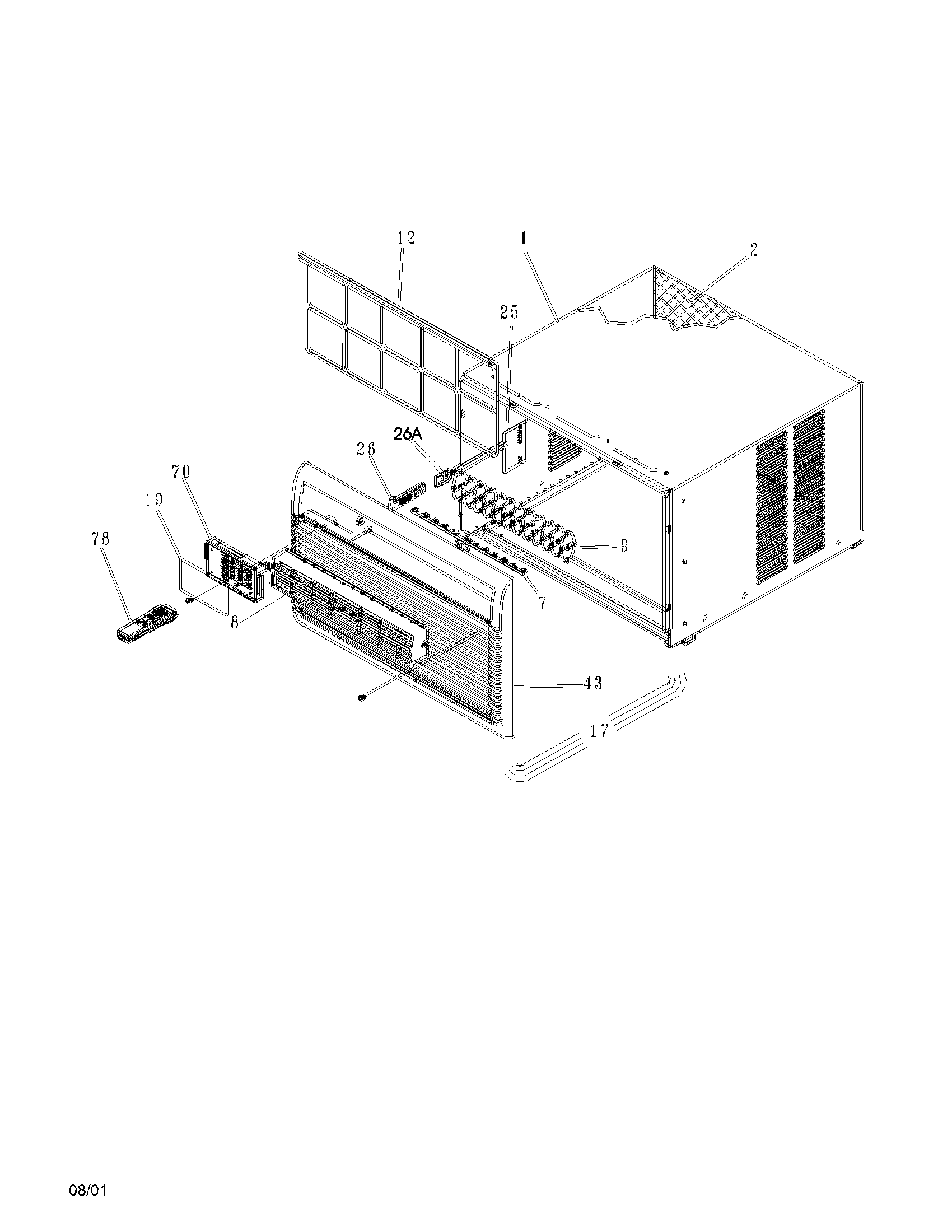 Cabinet front and wrapper