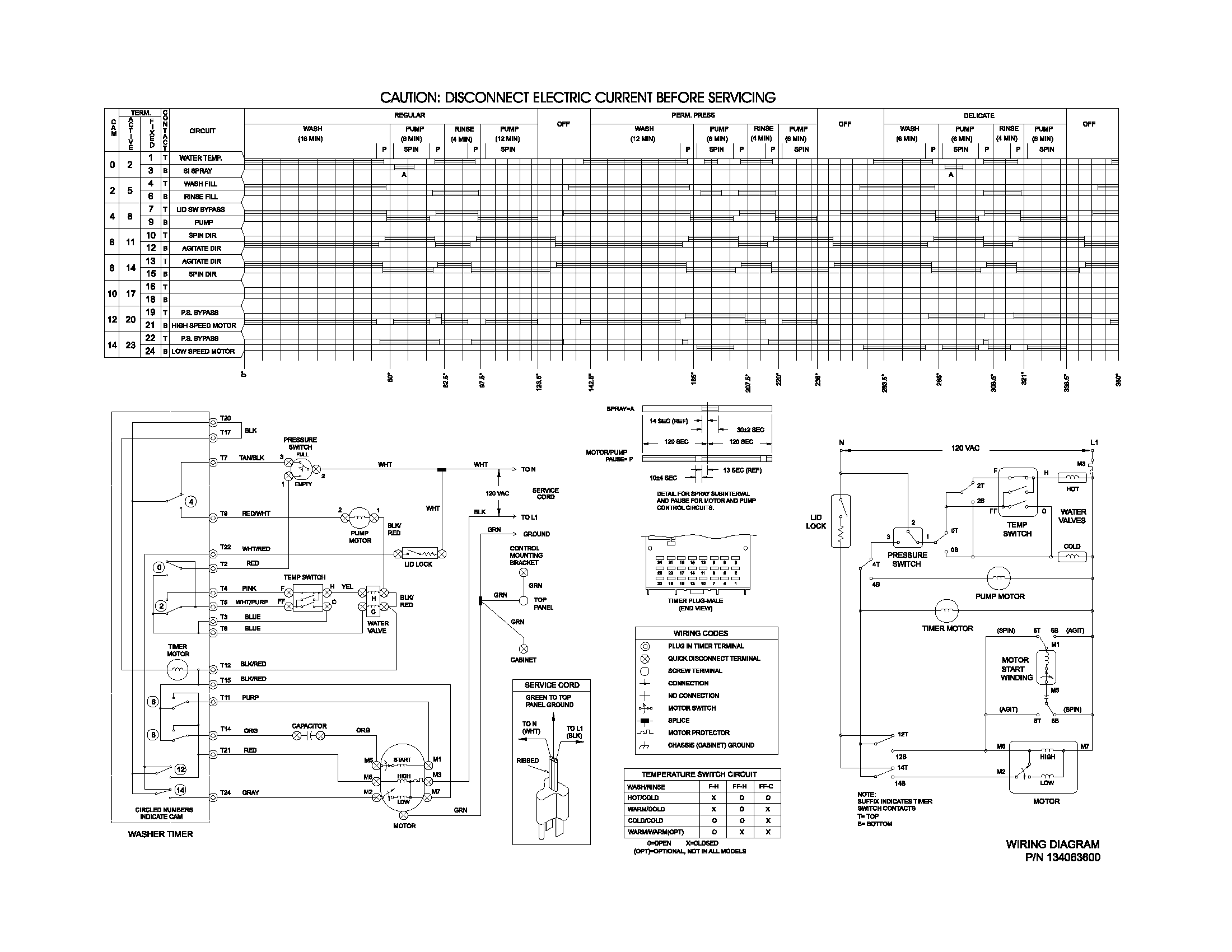 134063600 WIRING DIAGRAM