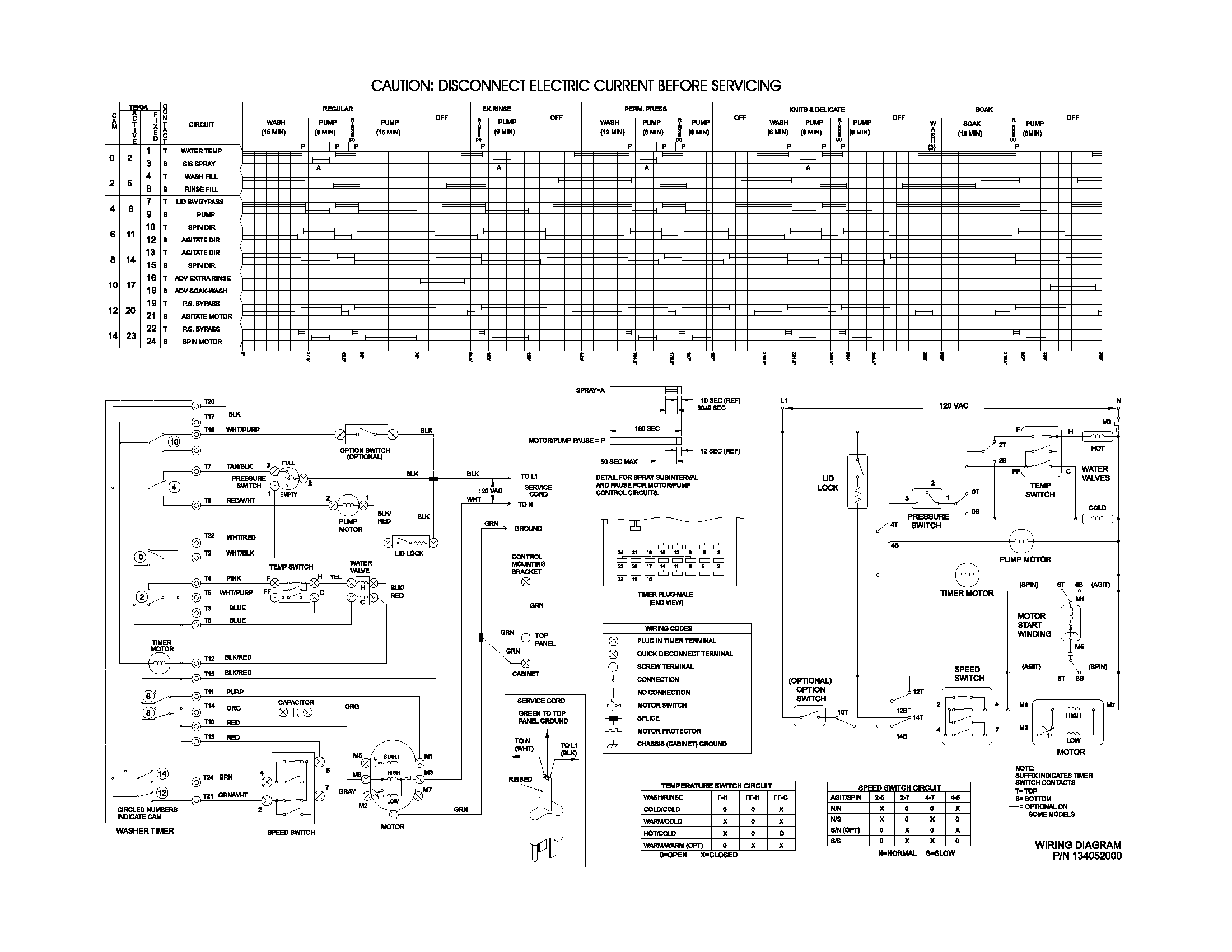 134052000 WIRING DIAGRAM