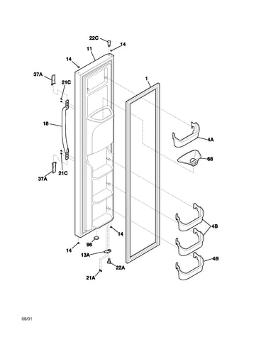 Freezer door