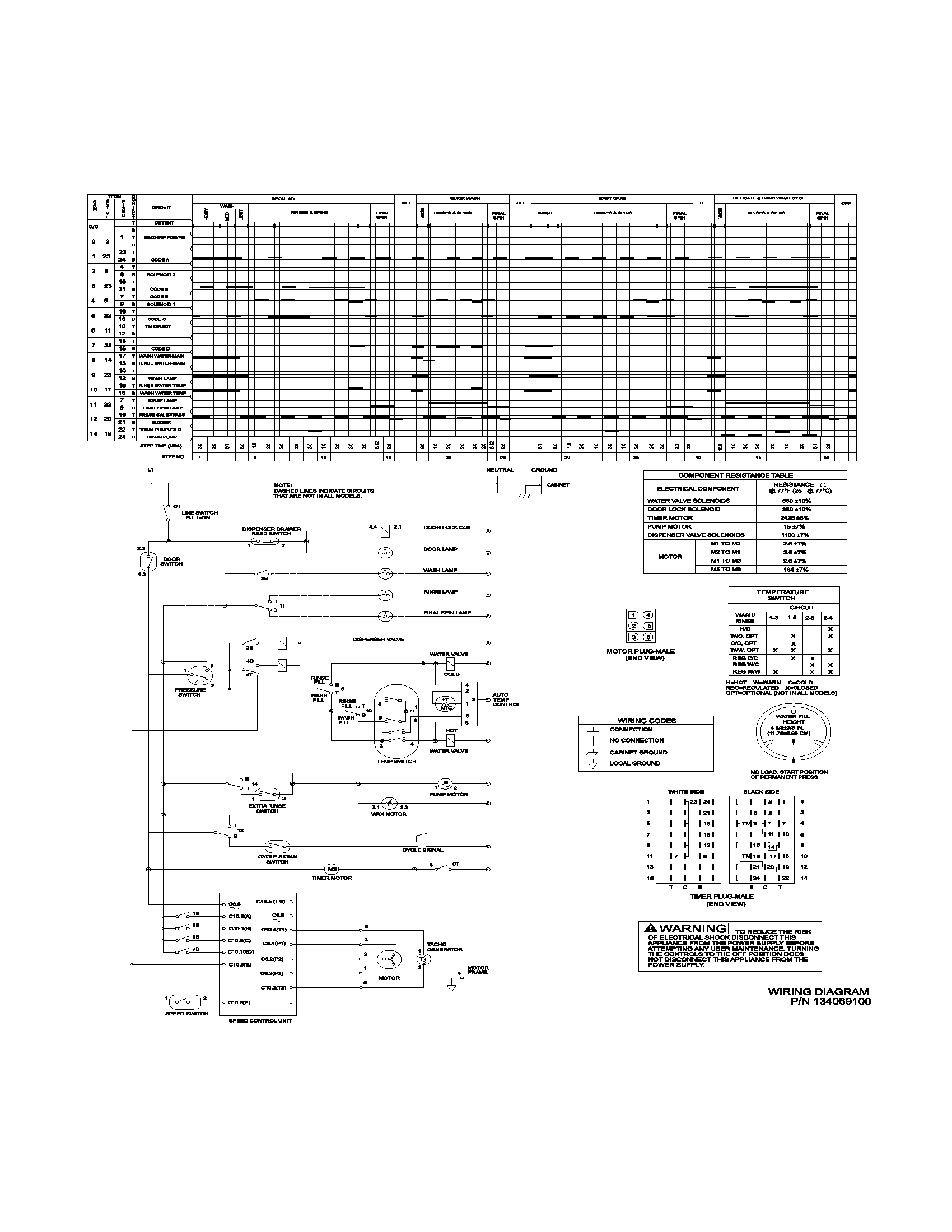 134069100 WIRING DIAGRAM