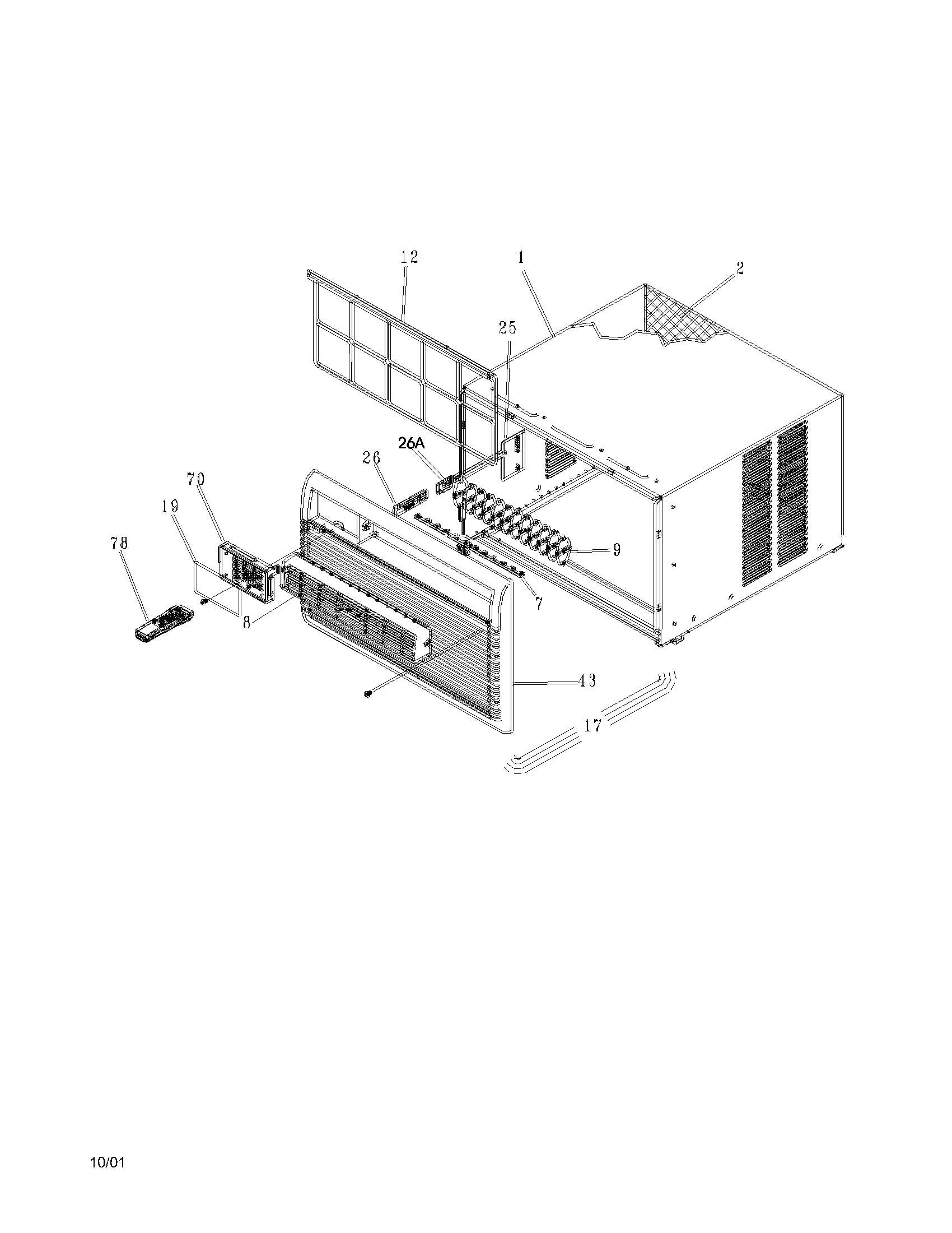 Cabinet front and wrapper