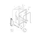 Frigidaire GLDB957AS0 tub diagram