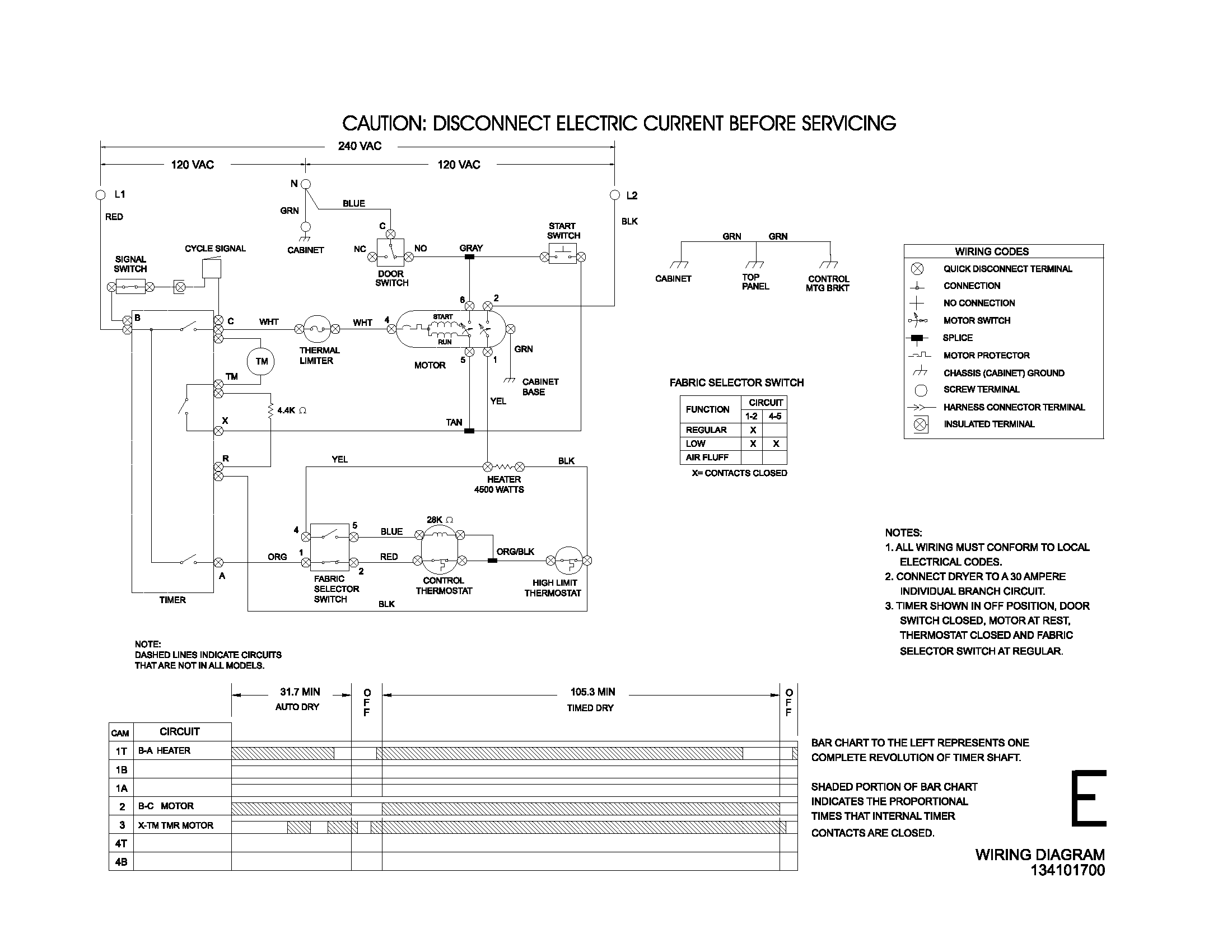 134101700 WIRING DIAGRAM