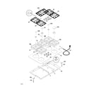 Frigidaire PLGC36S9ACA cooktop diagram