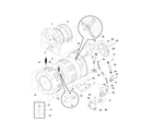 White-Westinghouse WTR1240AQ0 wshr tub,motor diagram