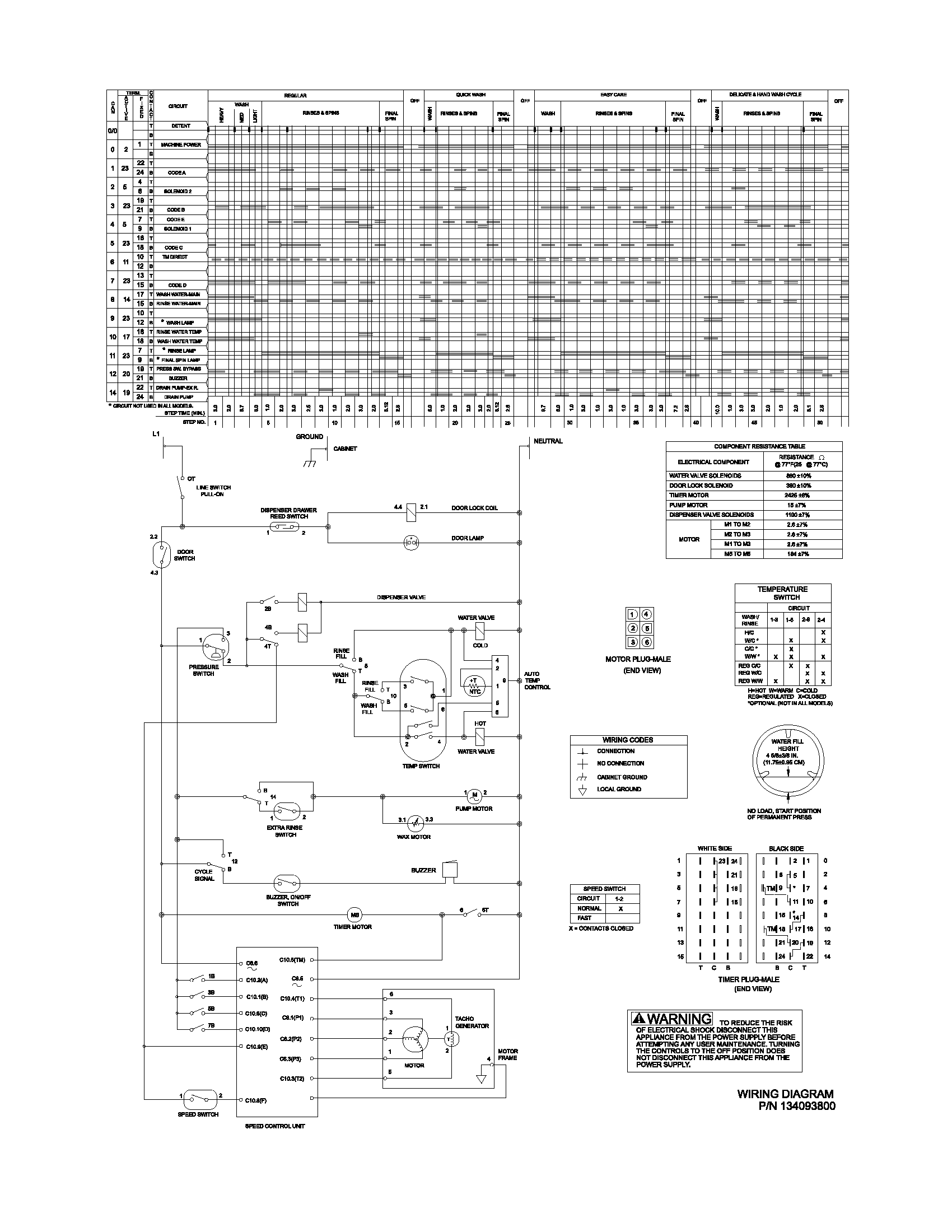 134093800 WIRING DIAGRAM