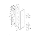 Frigidaire GLHS264ZAB0 freezer door diagram