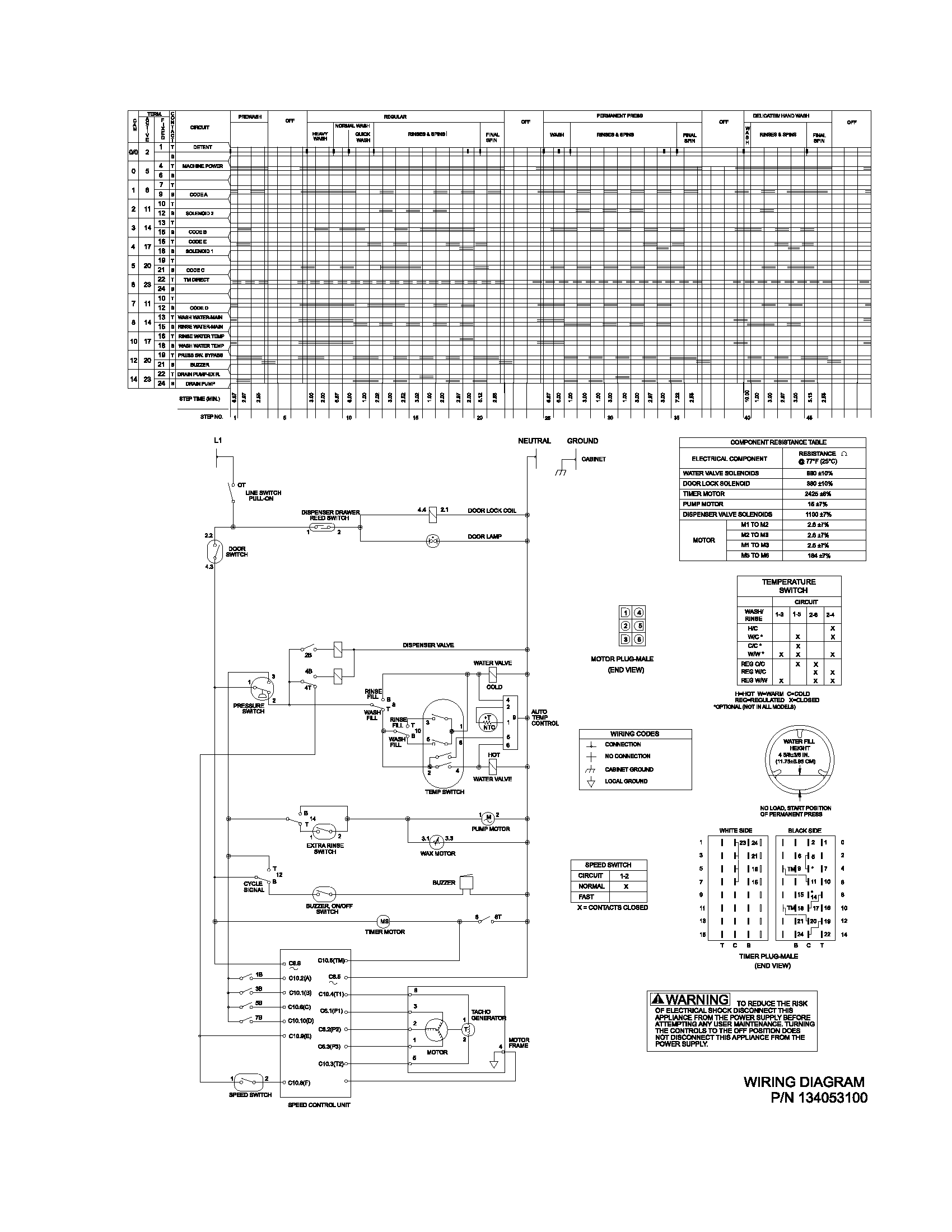 134053100 WIRING DIAGRAM