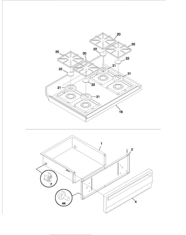 Top/drawer