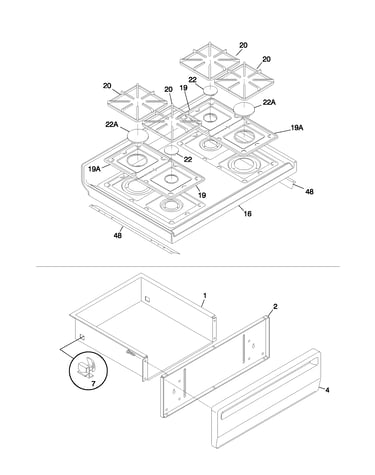Top/drawer