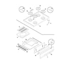 Universal/Multiflex (Frigidaire) MPF303PGDG top/drawer diagram