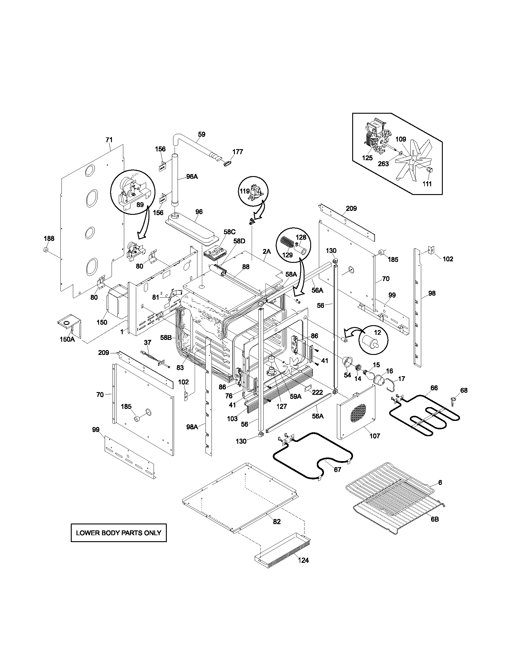 Lower oven
