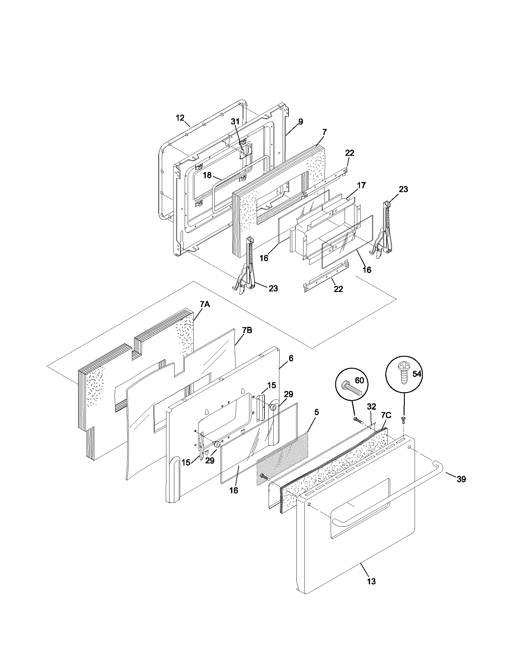 Oven door