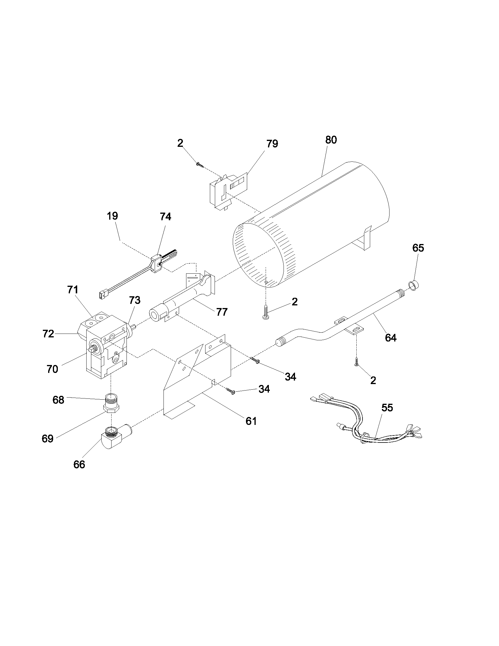 Burner, valve