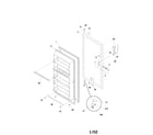 Frigidaire FFU21G5AW0 door diagram