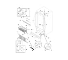 Frigidaire FFU21G5AW0 cabinet diagram