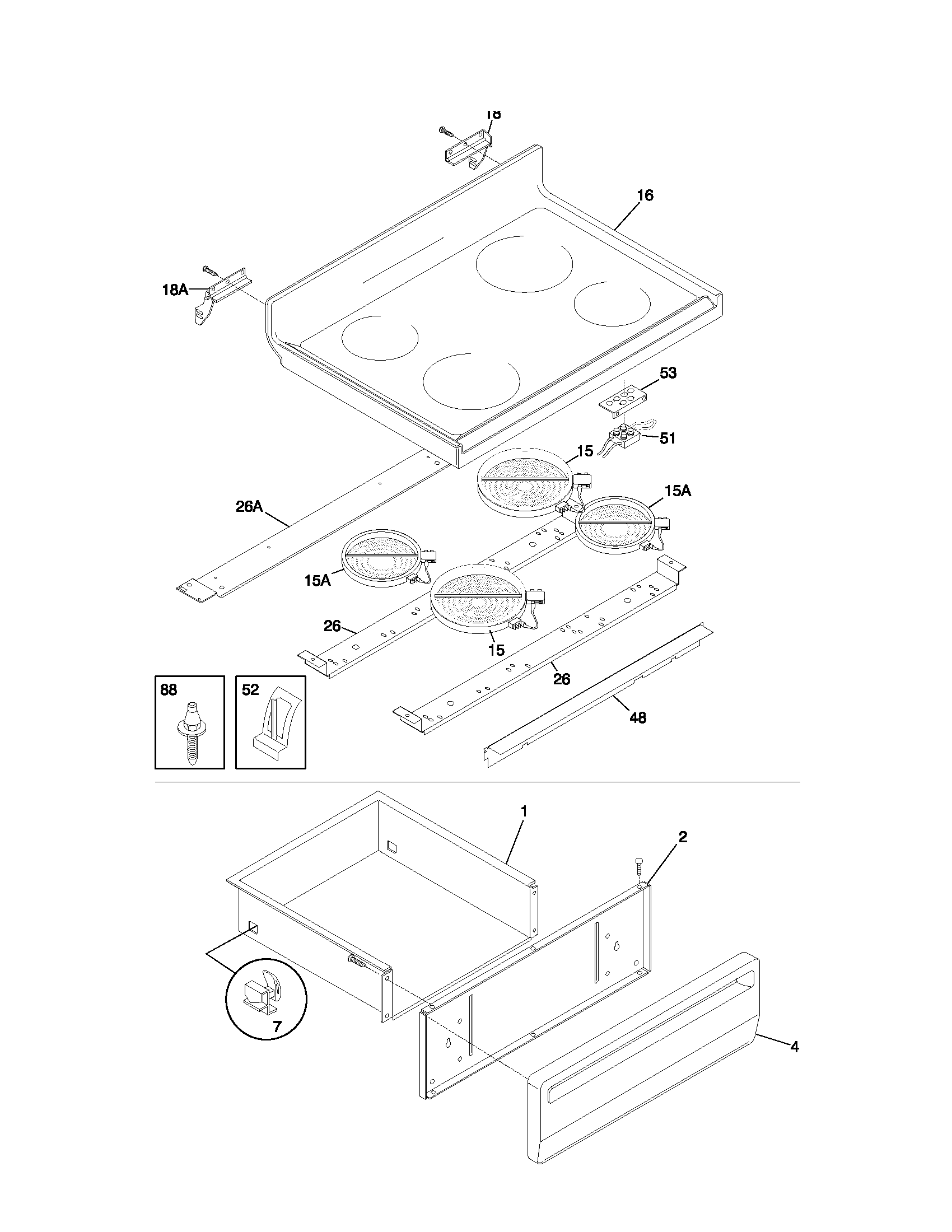 Top/drawer