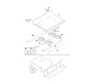 Frigidaire FEF366CJSB top/drawer diagram