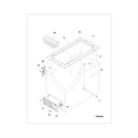 Frigidaire FFC09M2AW1 cabinet diagram