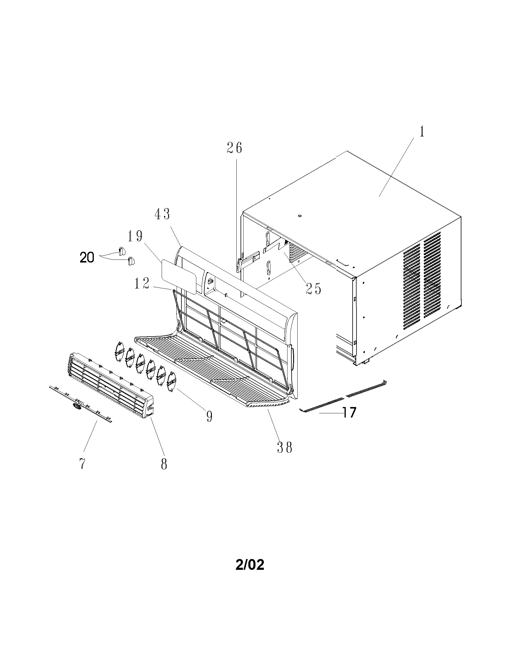 Cabinet front and wrapper