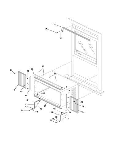 Window mounting parts