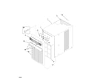 Kenmore 25370066002 cabinet front and wrapper diagram