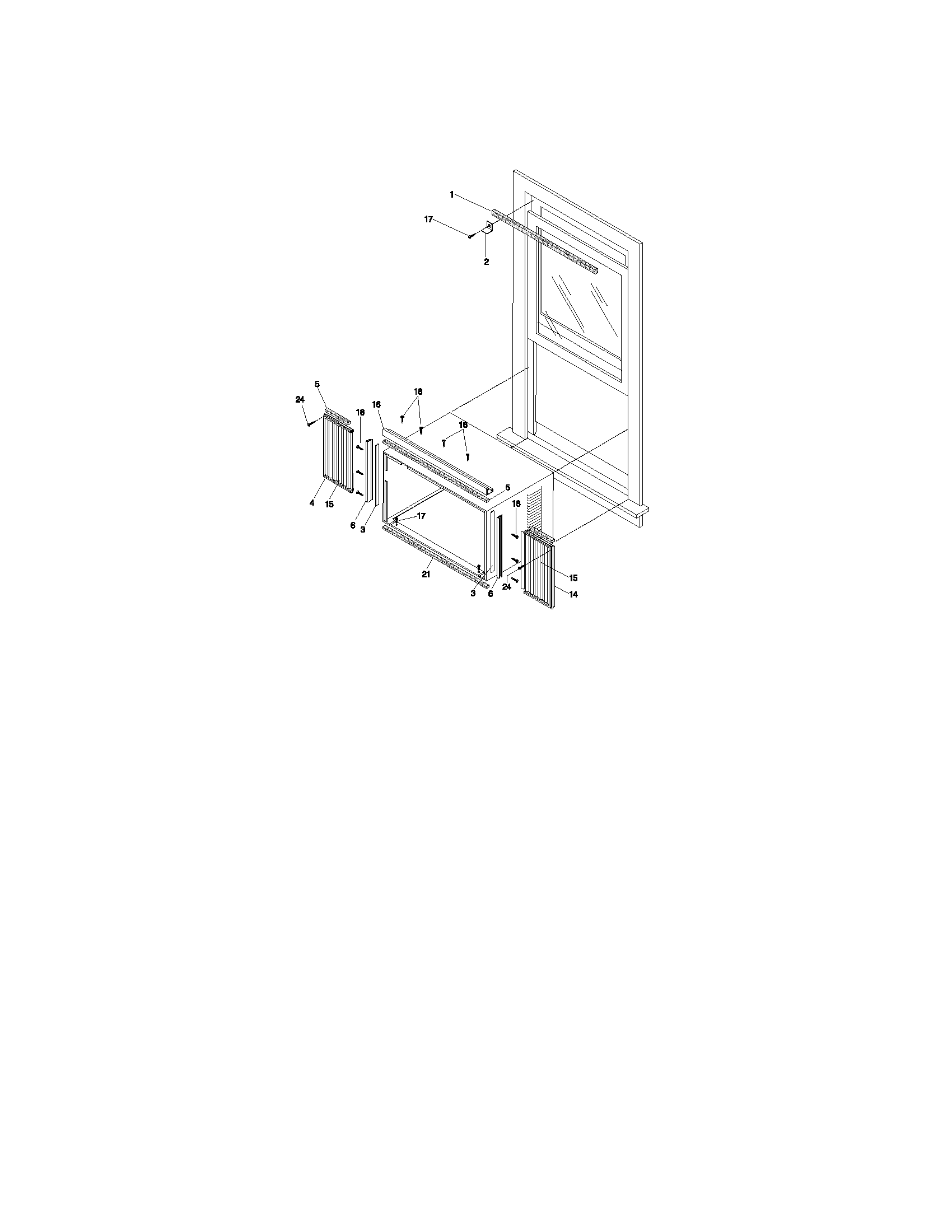 Window mounting parts