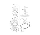 Frigidaire FDR252RBB0 motor & pump diagram
