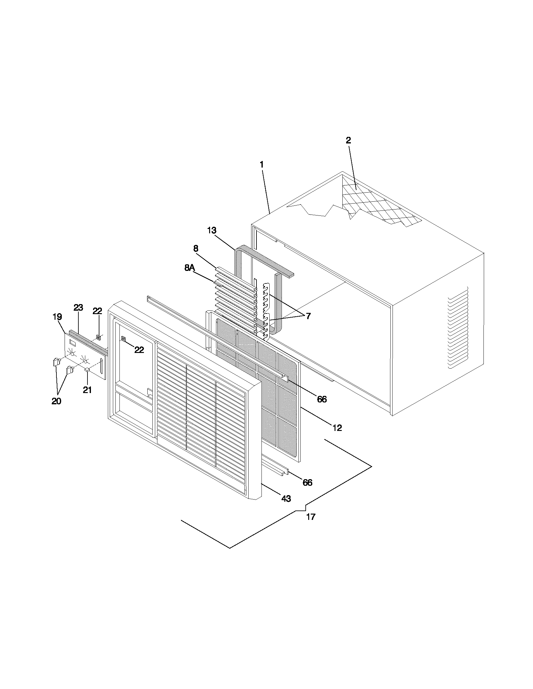 Cabinet front and wrapper