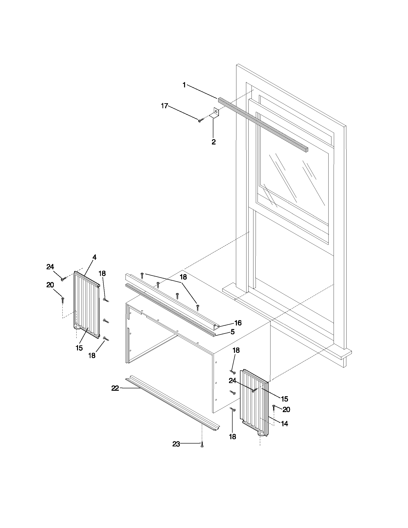 Window mounting parts