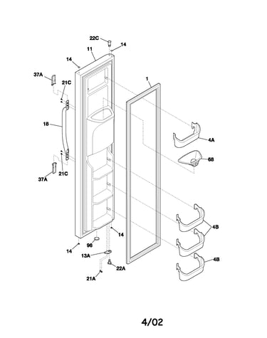 Freezer door