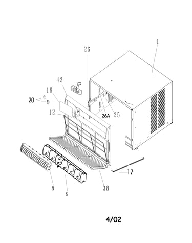 Cabinet front and wrapper