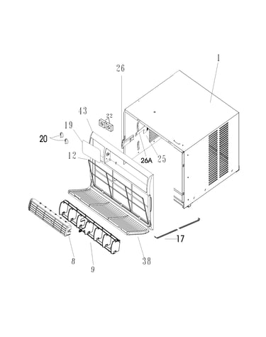 Cabinet front and wrapper