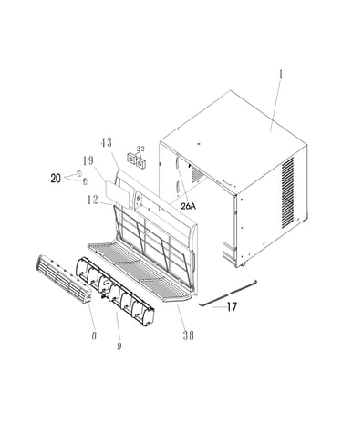 Cabinet front and wrapper