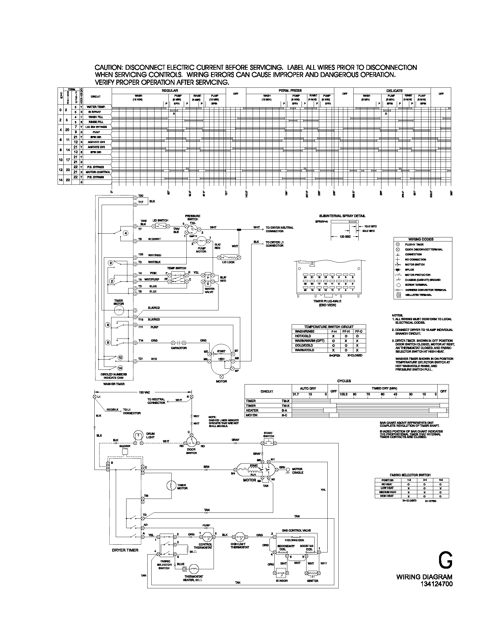 134124700 WIRING DIAGRAM