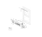 Frigidaire FAB067L7B1 window mounting parts diagram