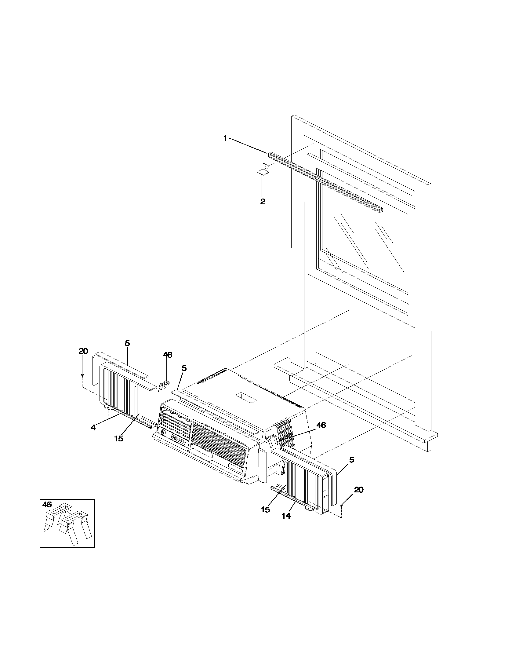 Window mounting parts